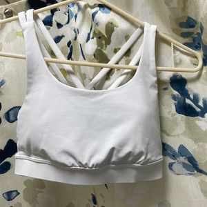 Lululemon Energy white sport bra size 4